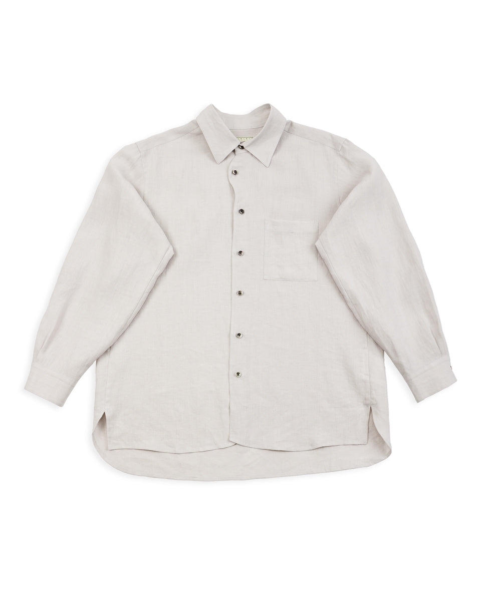 Belgian Linen Collar Shirt - Light Grey – Standard & Strange