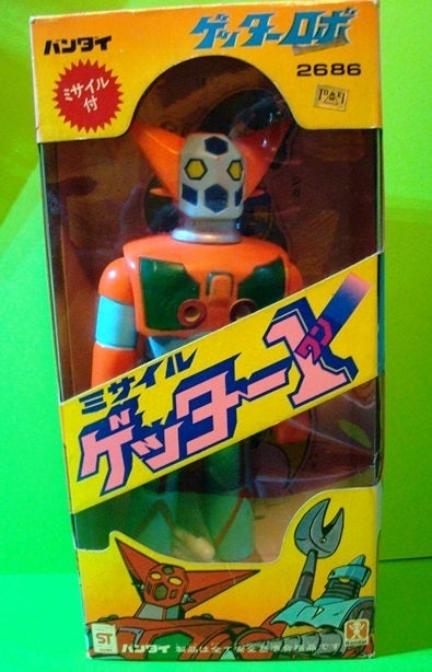 ☆旧バンダイ ミサイル ゲッター1 ソフビ ゲッターロボ 永井豪作品