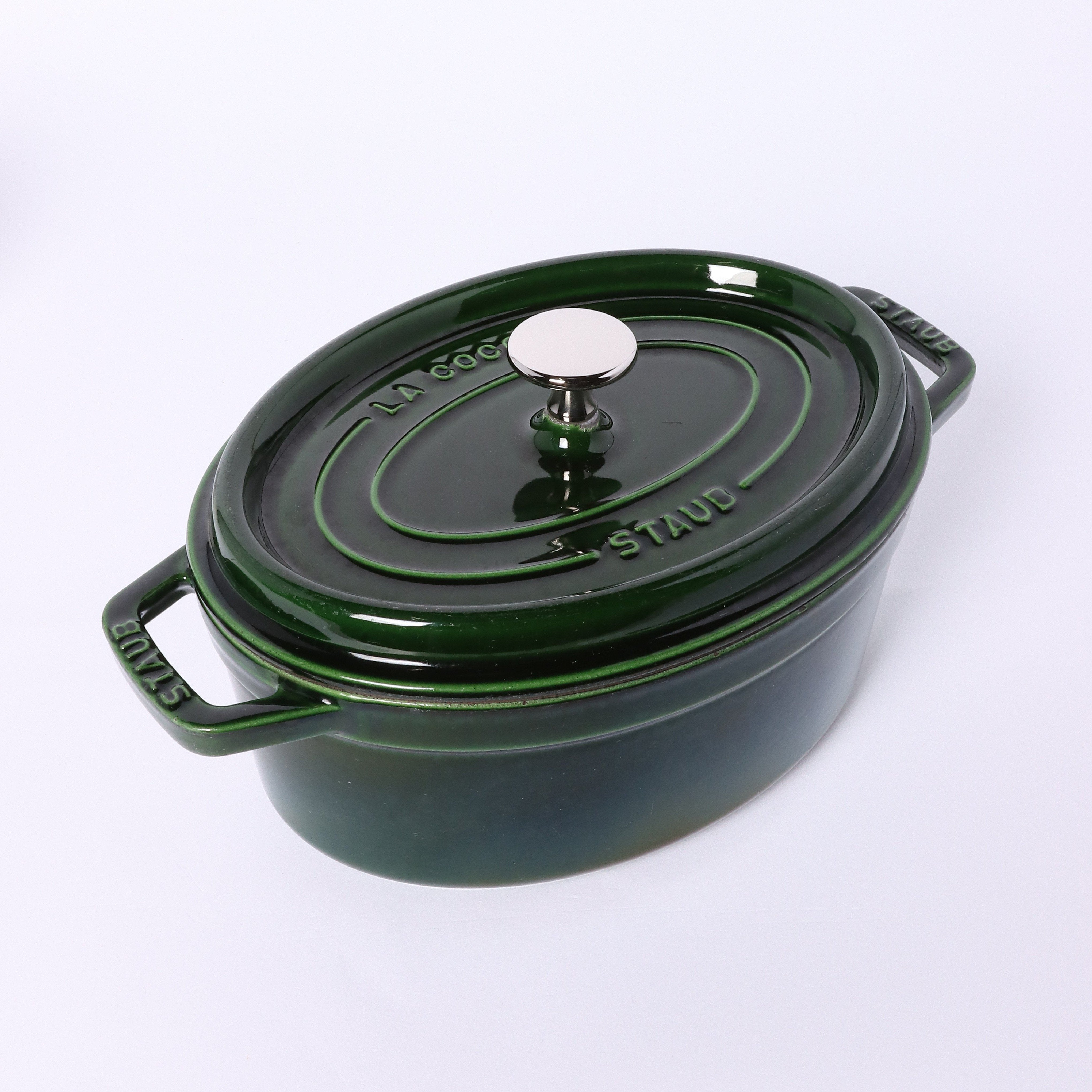 ピコ・ココット オーバル 23cm バジルグリーン｜ココット｜ストウブ