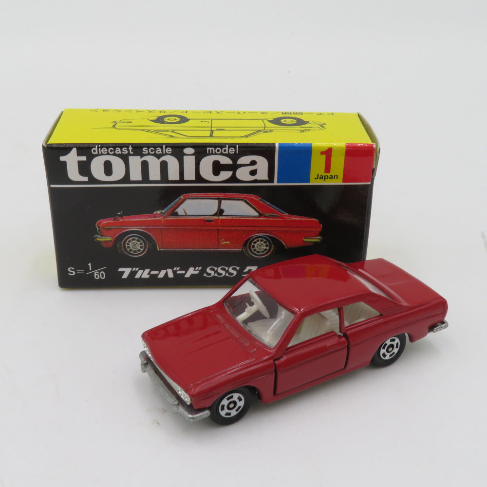 復刻版トミカ黒箱 ブルーバードSSSクーペ レッド TOMICA トミカ 1