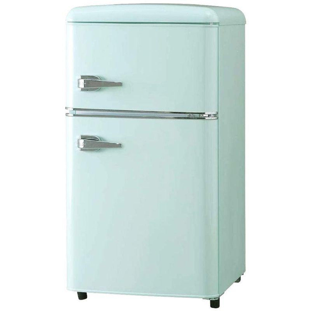 アイリスプラザ 冷蔵庫 81L レトロ PRR-082D-LG ノンフロンタイプ