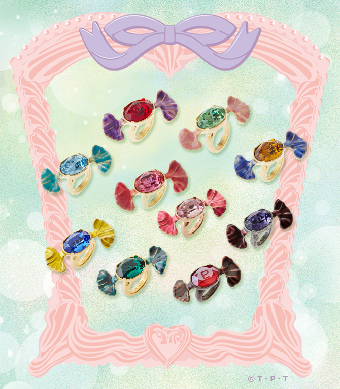 14745 Q-pot. セーラームーン セーラージュエル キャンディ リング