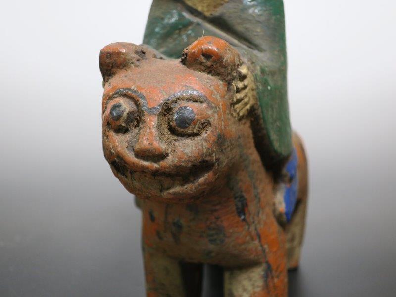 仙遊洞 李朝 人物虎 木偶