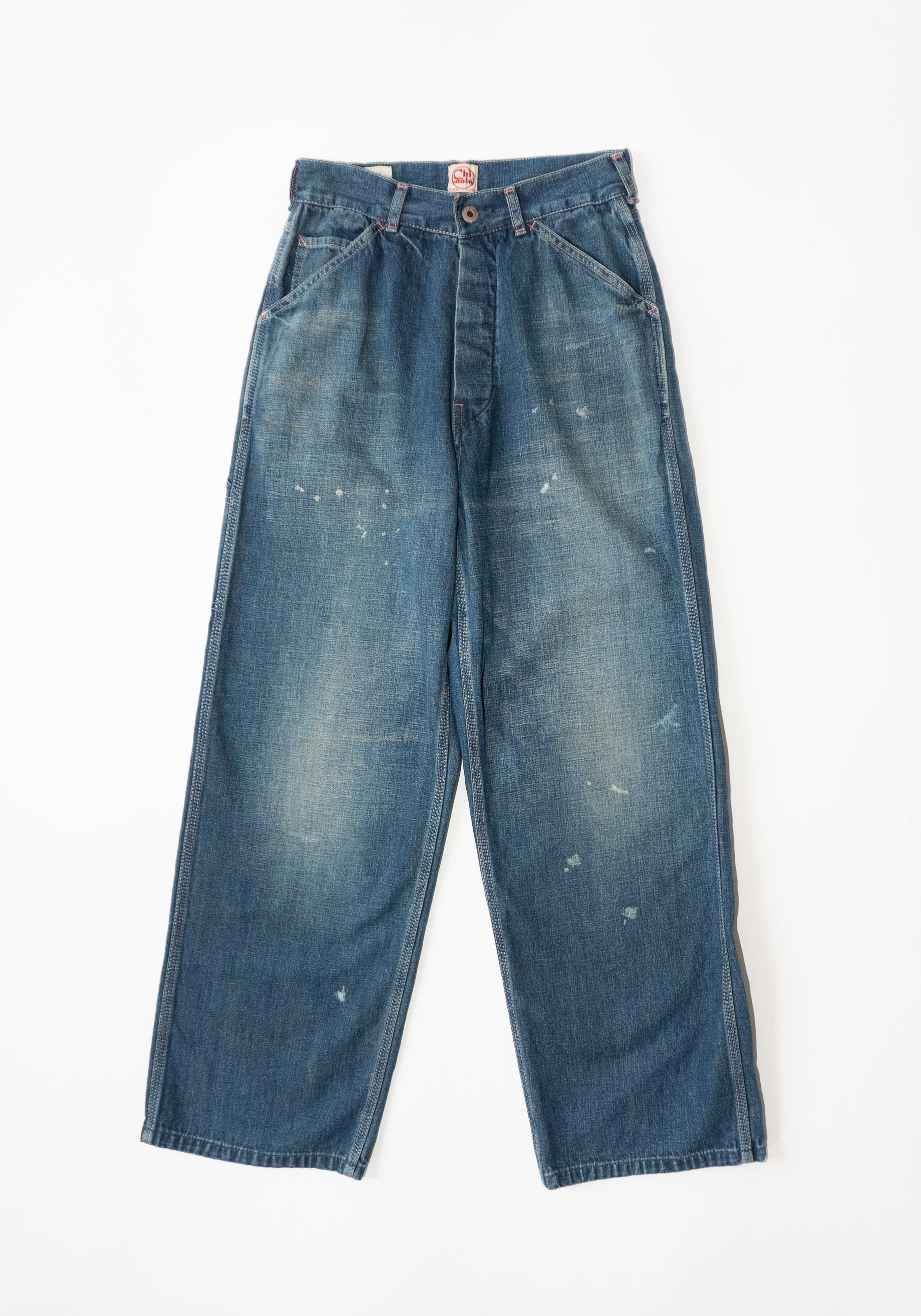 Chimala Unisex Denim Painters Pant in Dark Distress – VESTIGE