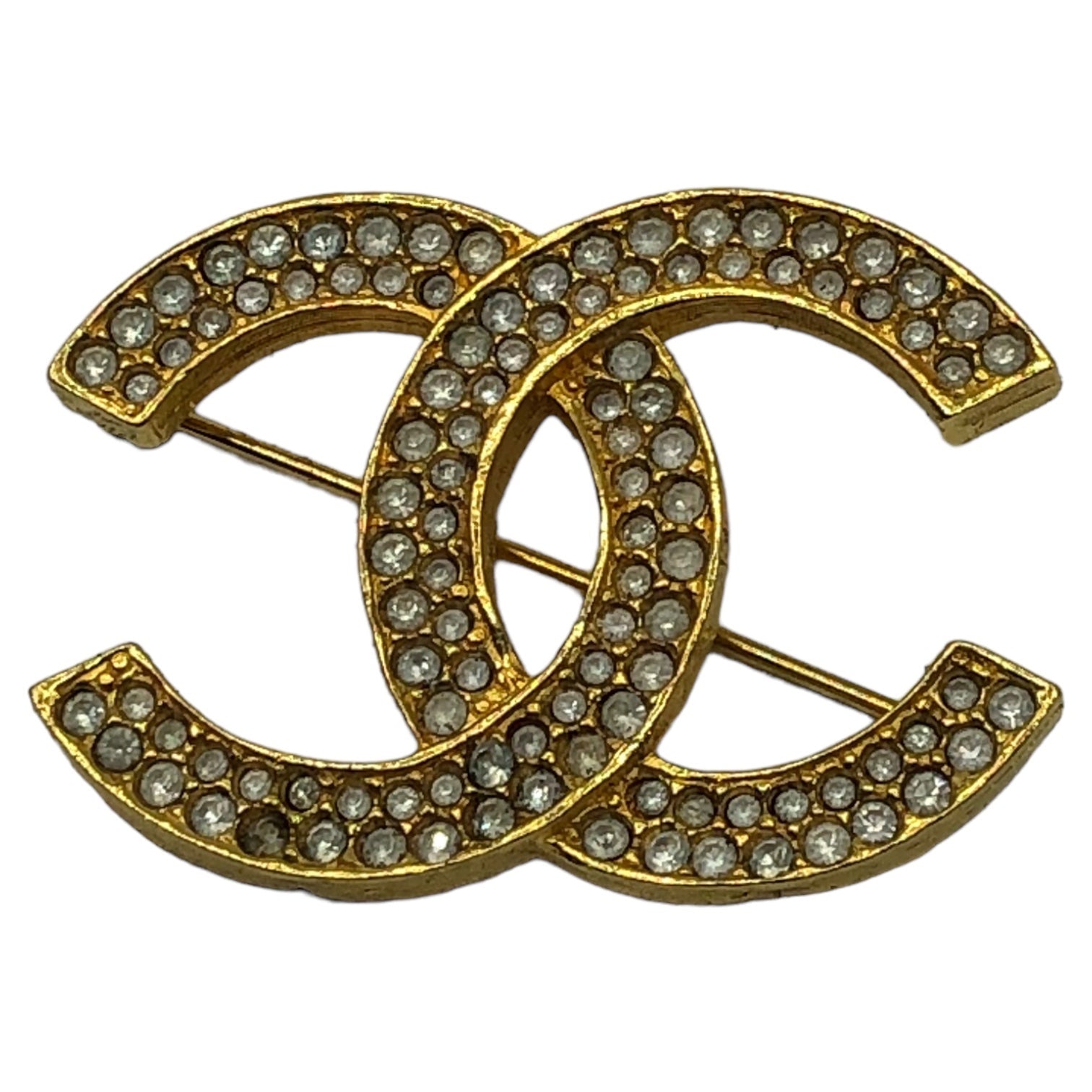 CHANEL(シャネル) Coco mark rhinestone brooch ココマーク ライン