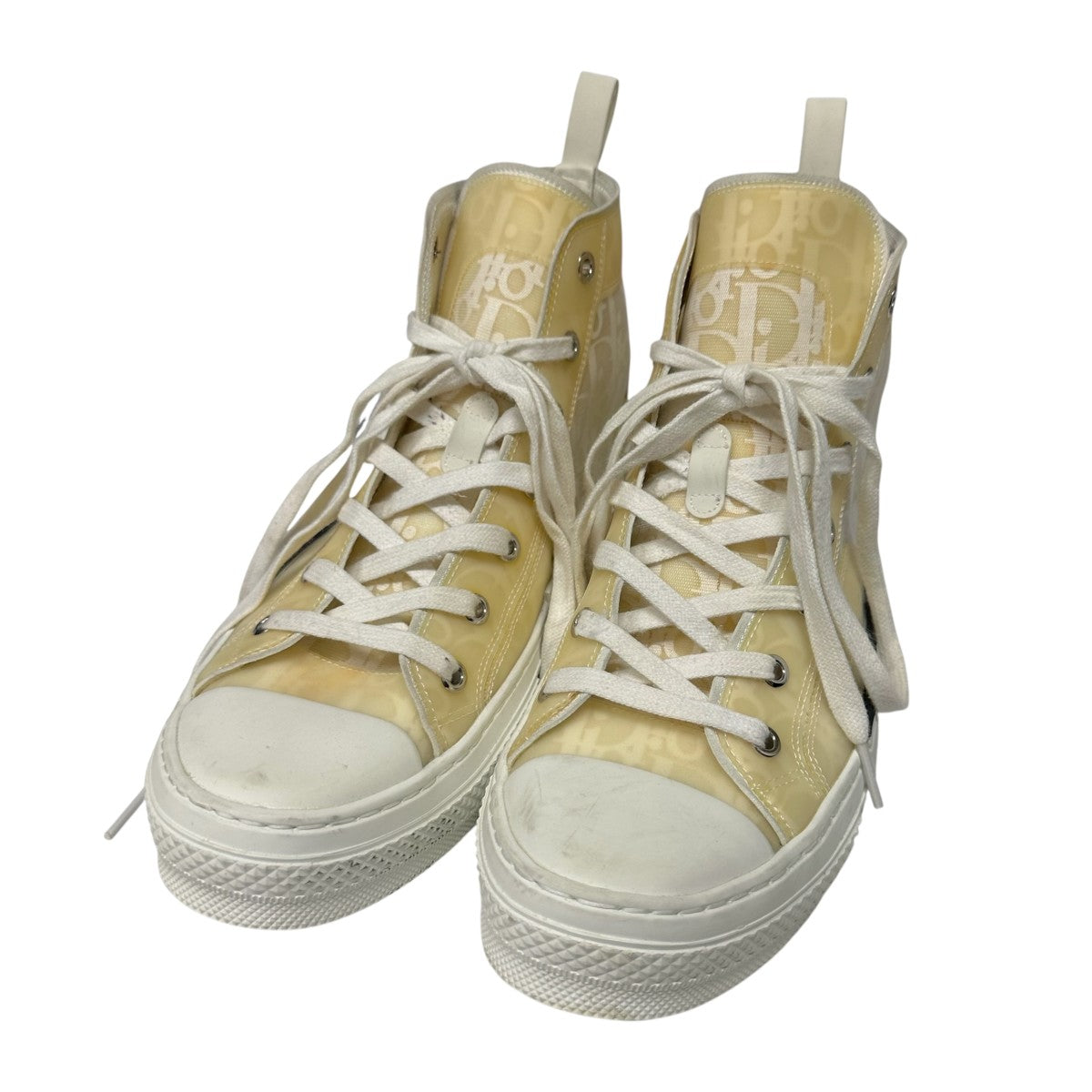DIOR(ディオール) ハイカットスニーカー19ALS 19ALS イエロー×ホワイト