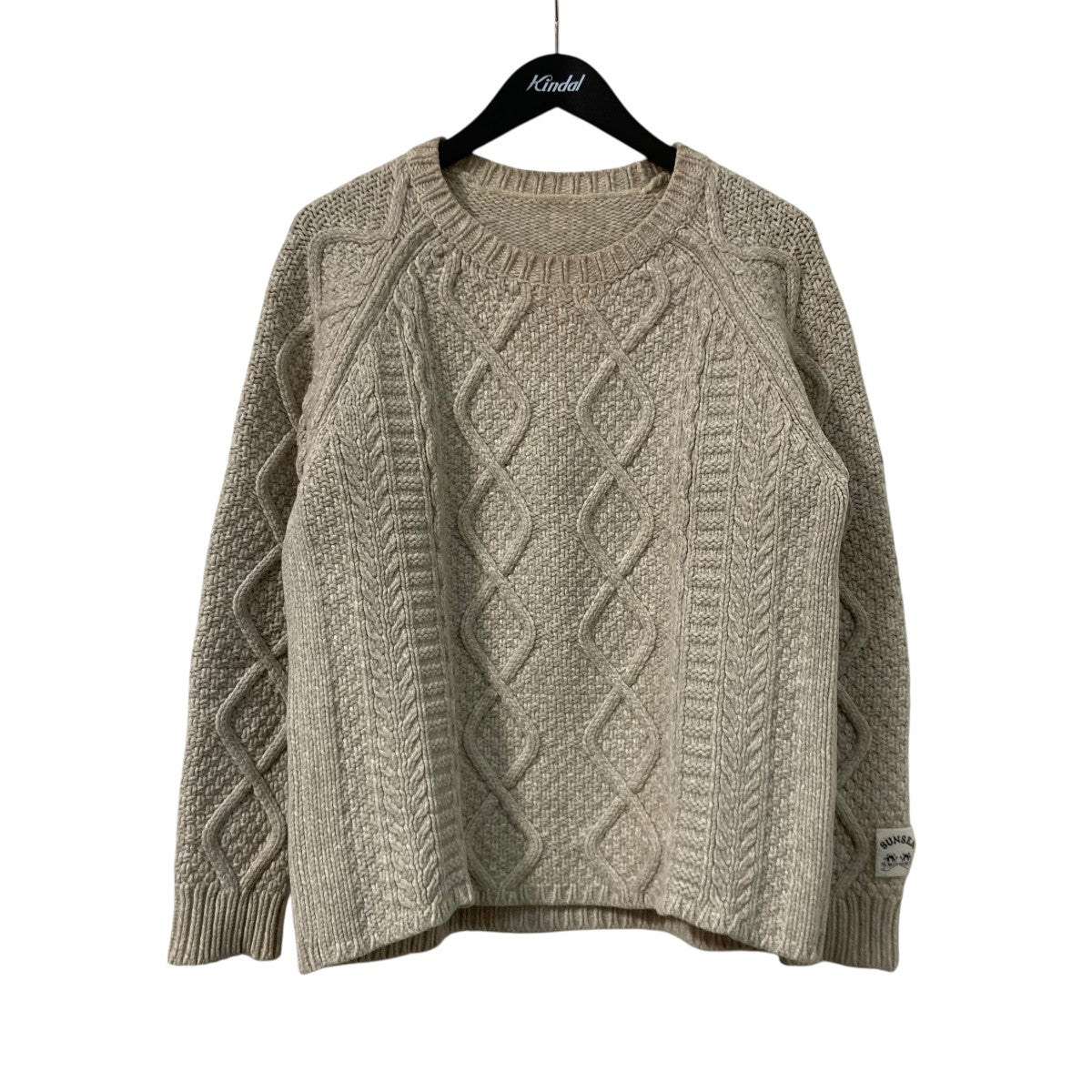 SUNSEA(サンシー) フィッシャーマンニットケーブルニット アイボリー
