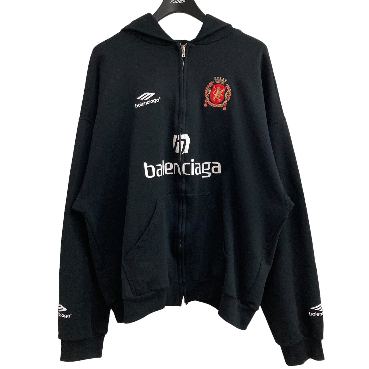 BALENCIAGA(バレンシアガ) Soccer Paris Zip-Hoodieジップパーカー
