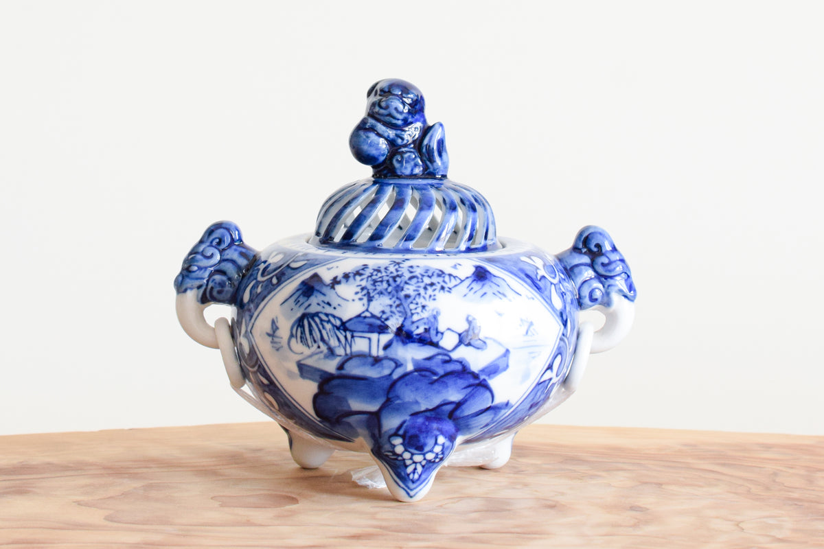 4.5号香炉 染付山水 – Juttoku.