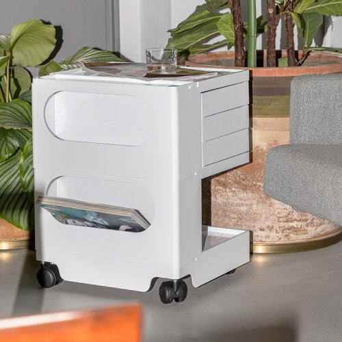 BOBY WAGON 2段3トレイ ホワイト H525mm - YAMAGIWA OnlineStore