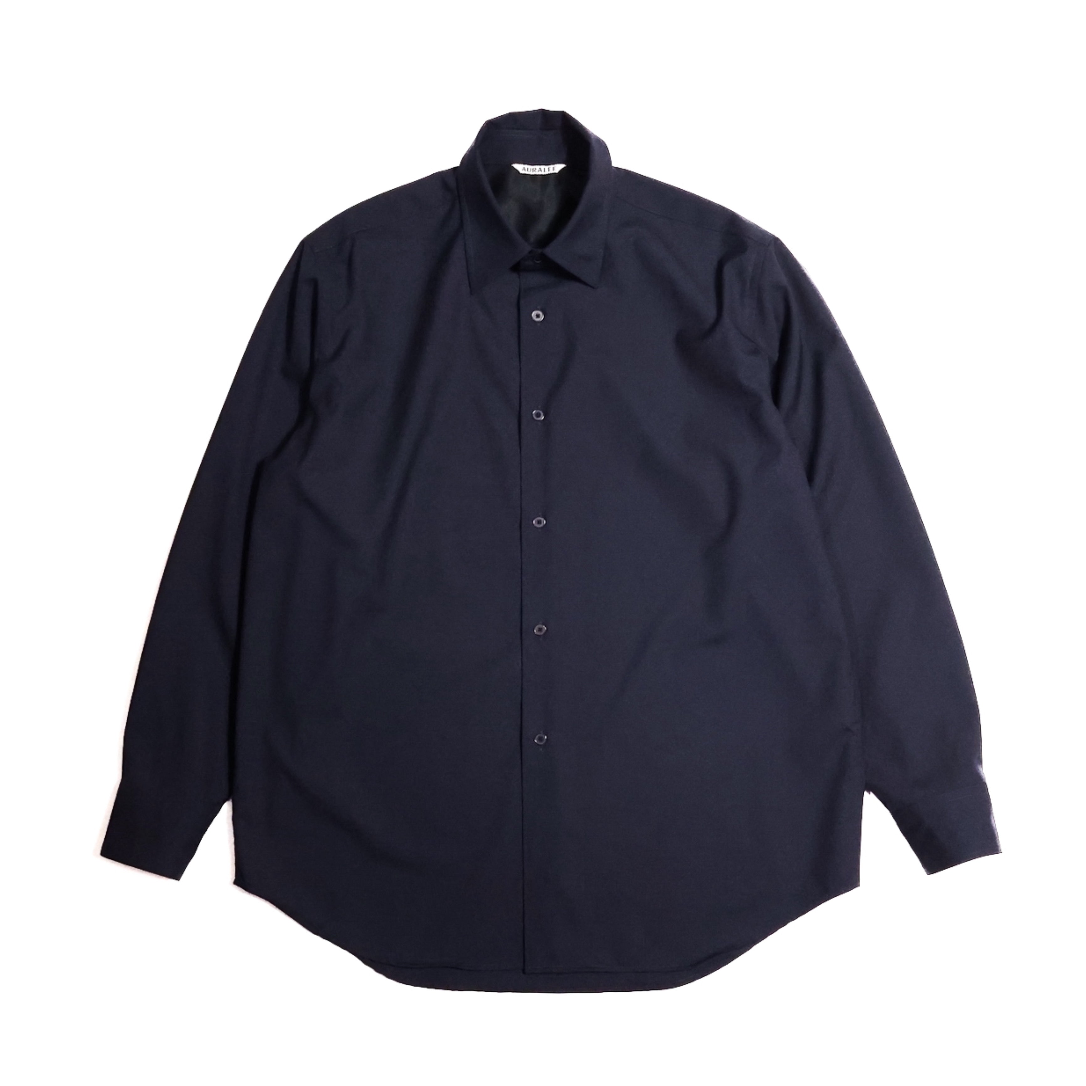 AURALEE「SUPER FINE TROPICAL WOOL SHIRT / DARK NAVY」 – SISTER