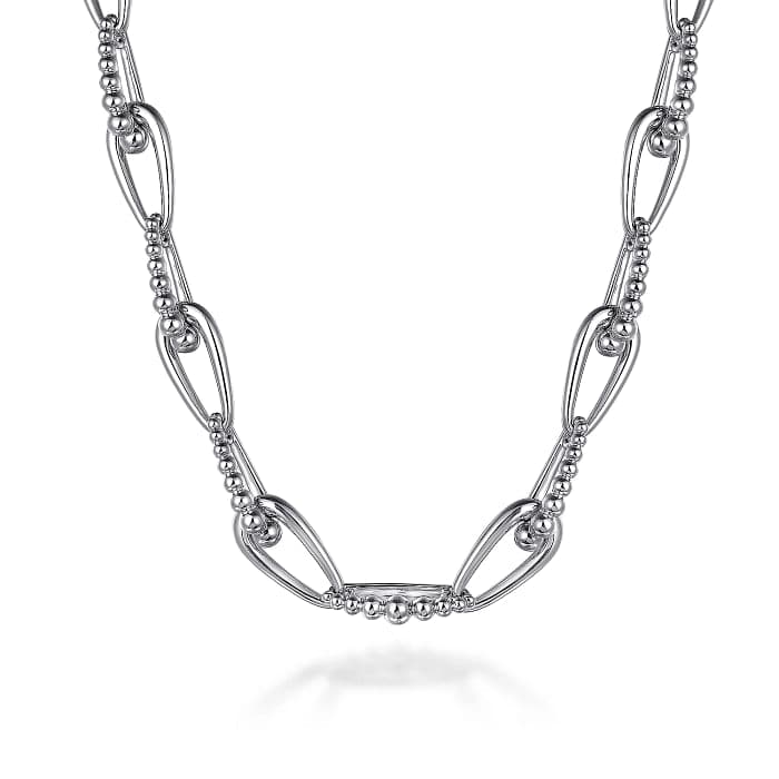 Gabriel & Co. Sterling Silver Oval-Link Bujukan Chain