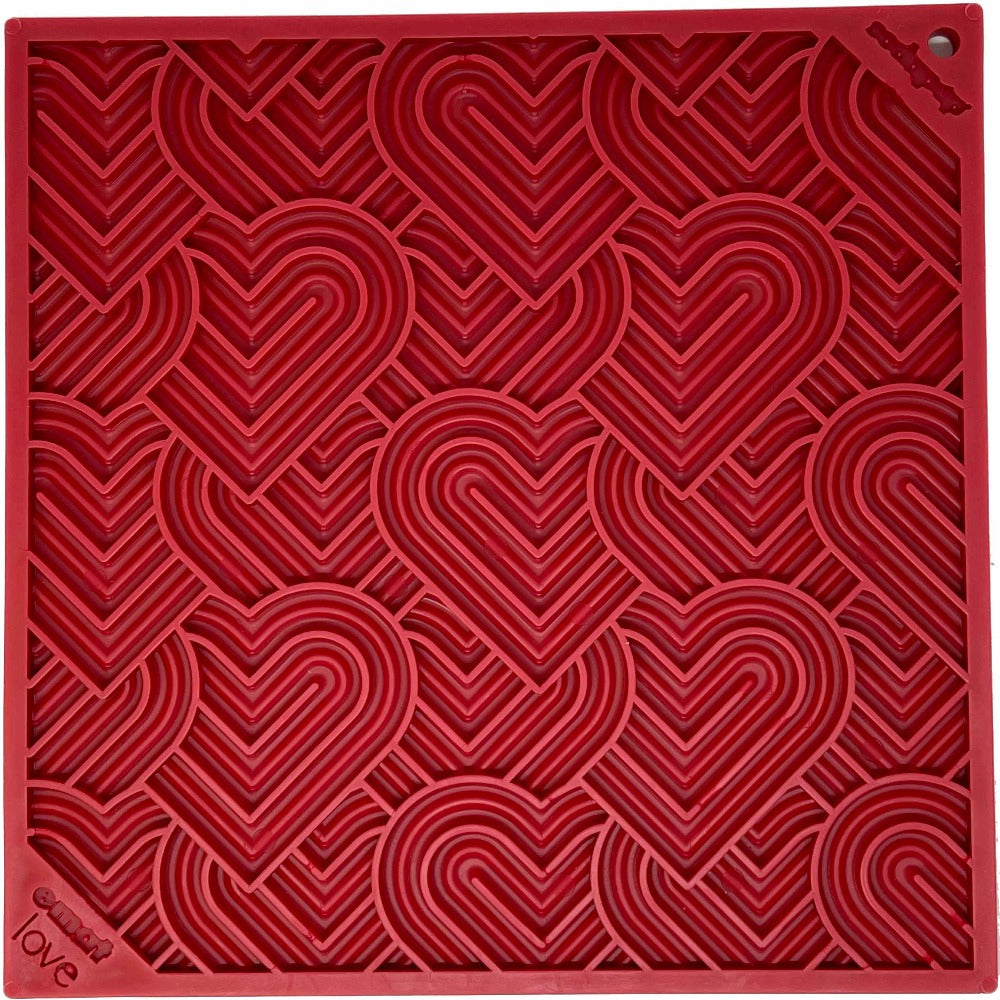 Love eMat - Enrichment Lick Mat for Dogs and Cats| Heart Design