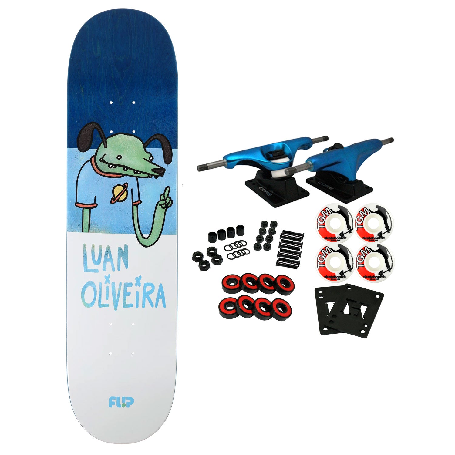 Flip Skateboard Complete Luan Oliveira Buddies 8.1