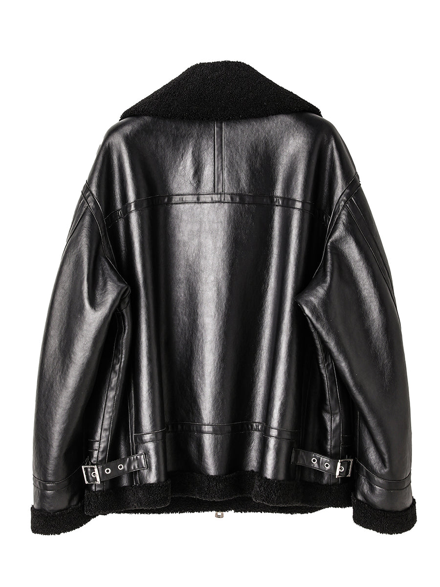 sj.0032AW25-black x black フォームートンフライトジャケット The