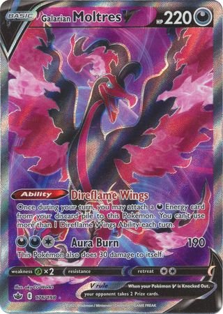 Pokemon - Galarian Moltres V - 176/198 - Full Art Ultra Rare