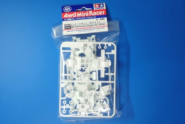 95426 MS強化シャーシセット（ホワイト）／ミニ四駆グレードアップパーツ