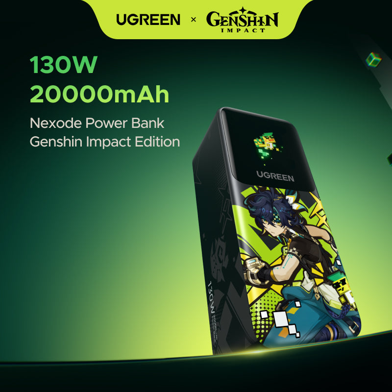 UGREEN 20000mAh 130W Portable Charger Nexode Power Bank Genshin