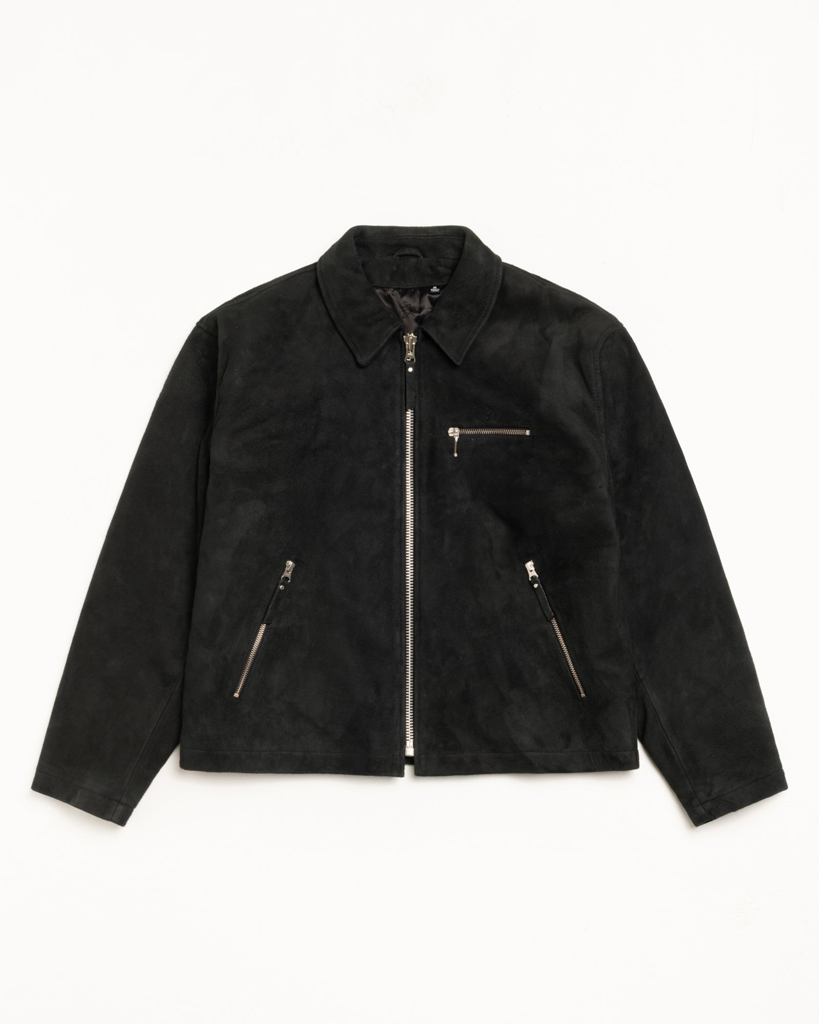Bing Jacket Suede – Black | Outerwear | Stüssy UK