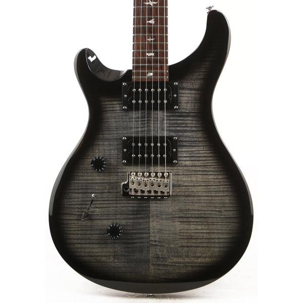 PRS SE Custom 24 Left-Handed Charcoal Burst | The Music Zoo