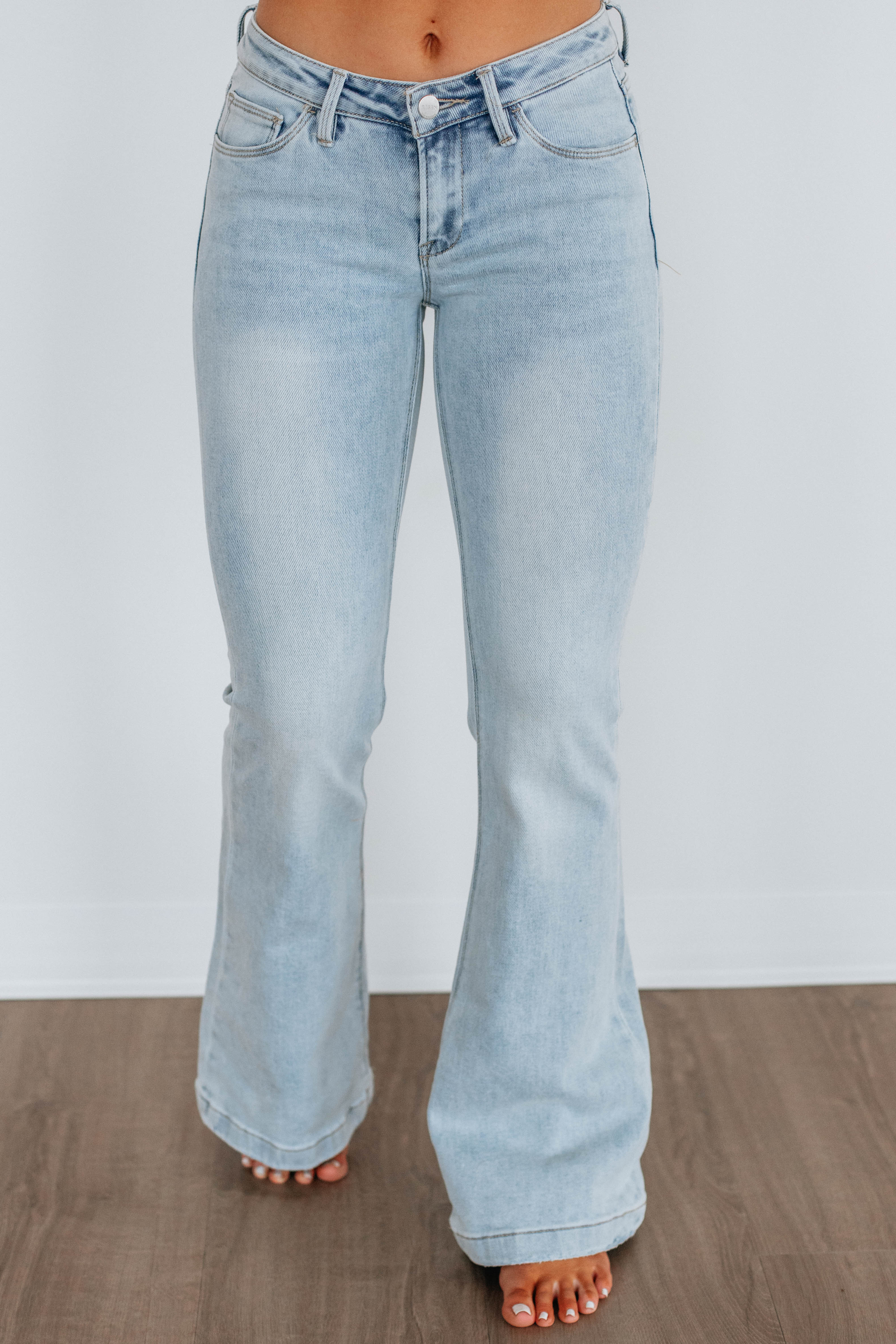 Palmer Risen Flare Jeans - Light Wash – Wild Oak Boutique