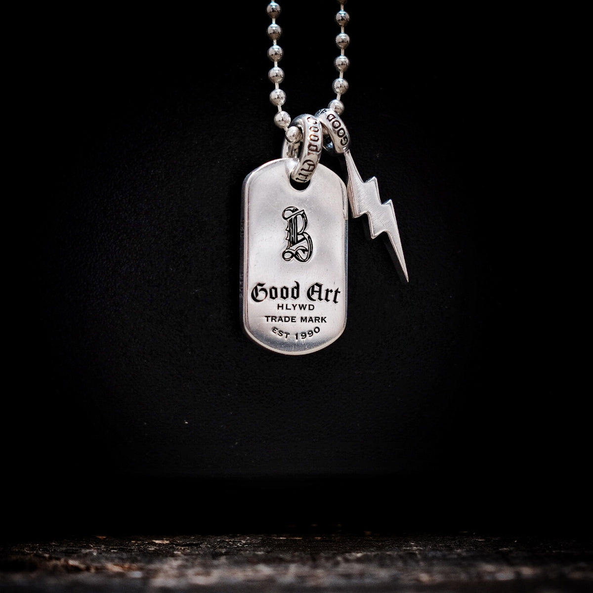 GOOD ART HLYWD x BROGUE Dog Tag Pendant