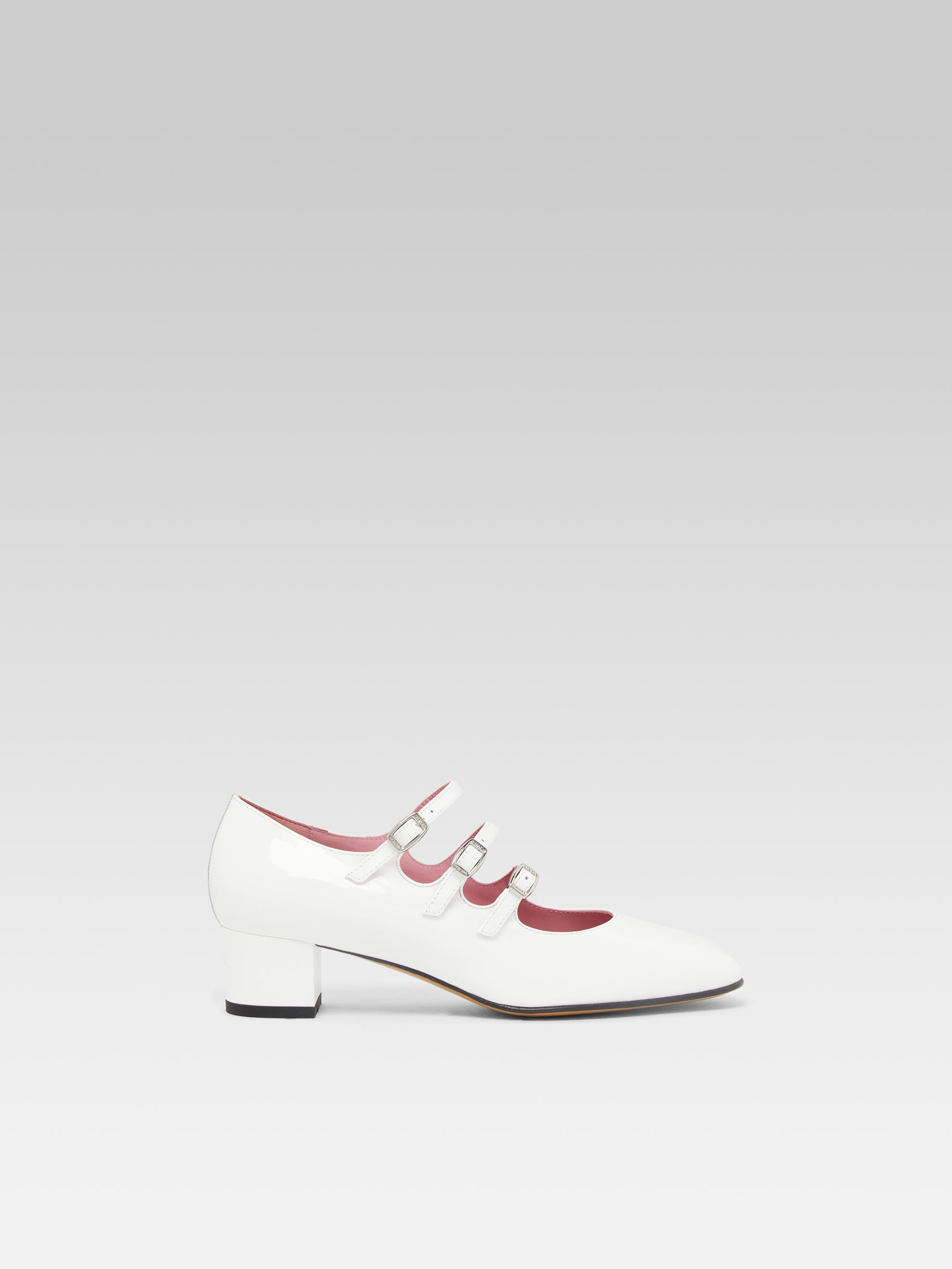 Kina - White patent leather Mary Janes pumps | Carel Paris