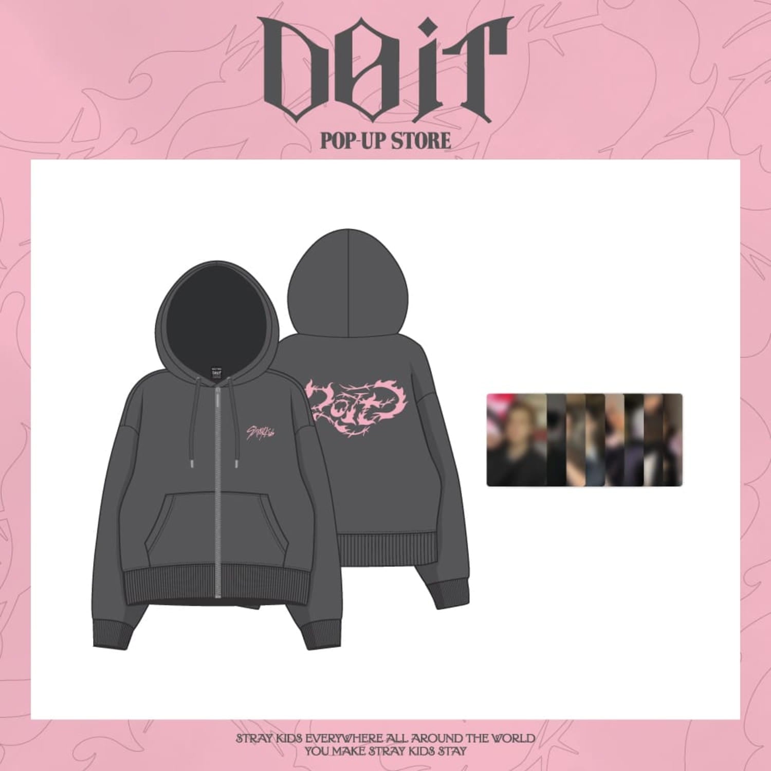 PRE-ORDER] STRAY KIDS DO IT POP-UP STORE MD - [ZIP-UP HOODIE