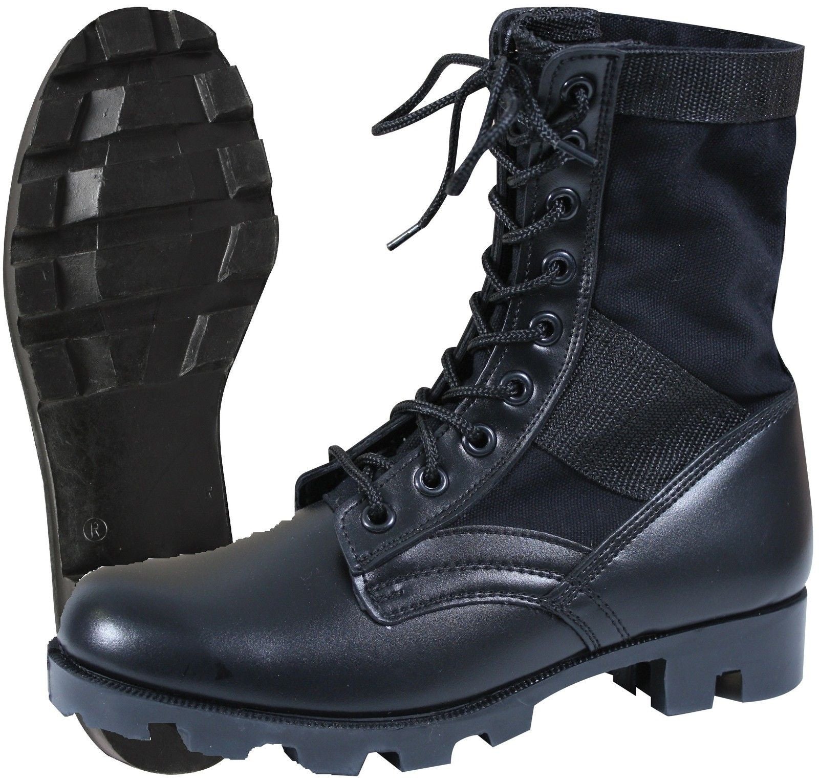 Rothco Black Steel Toe Jungle Boot - GI Style Footwear – Grunt Force