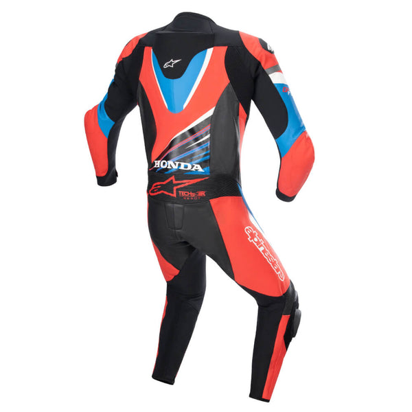 Alpinestars Honda GP Force Leather Suit Black / Bright Red / Blue
