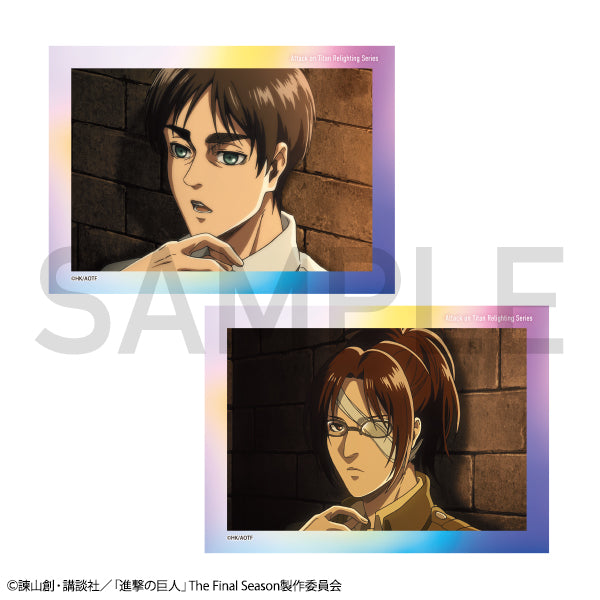 進撃の巨人Re:lighting クリアカード2枚セット【エレン＆ハンジ】 – IG