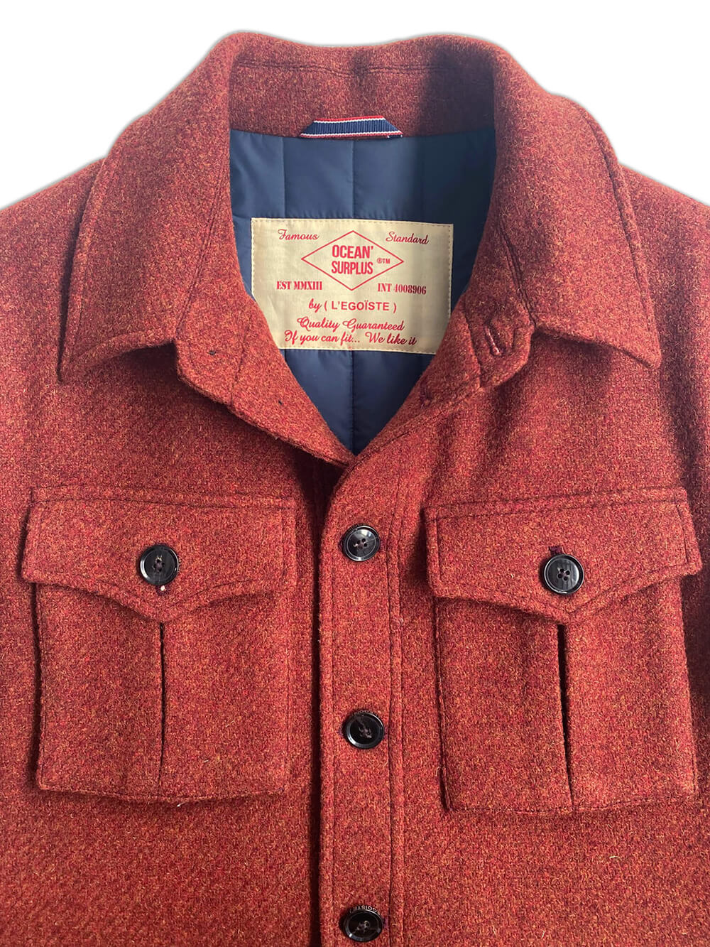 The Brick Red Wood Wool Overshirt
