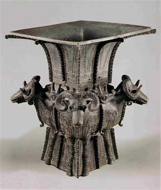 四羊方尊- 文摘作品- 蓝剑书画艺术网