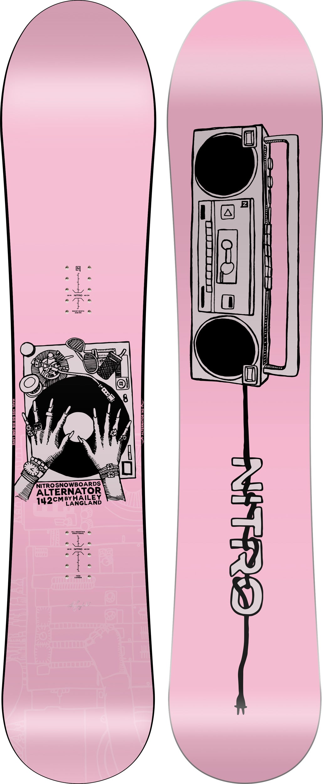 The 2026 Nitro Alternator x Hailey Women's Snowboard - The New