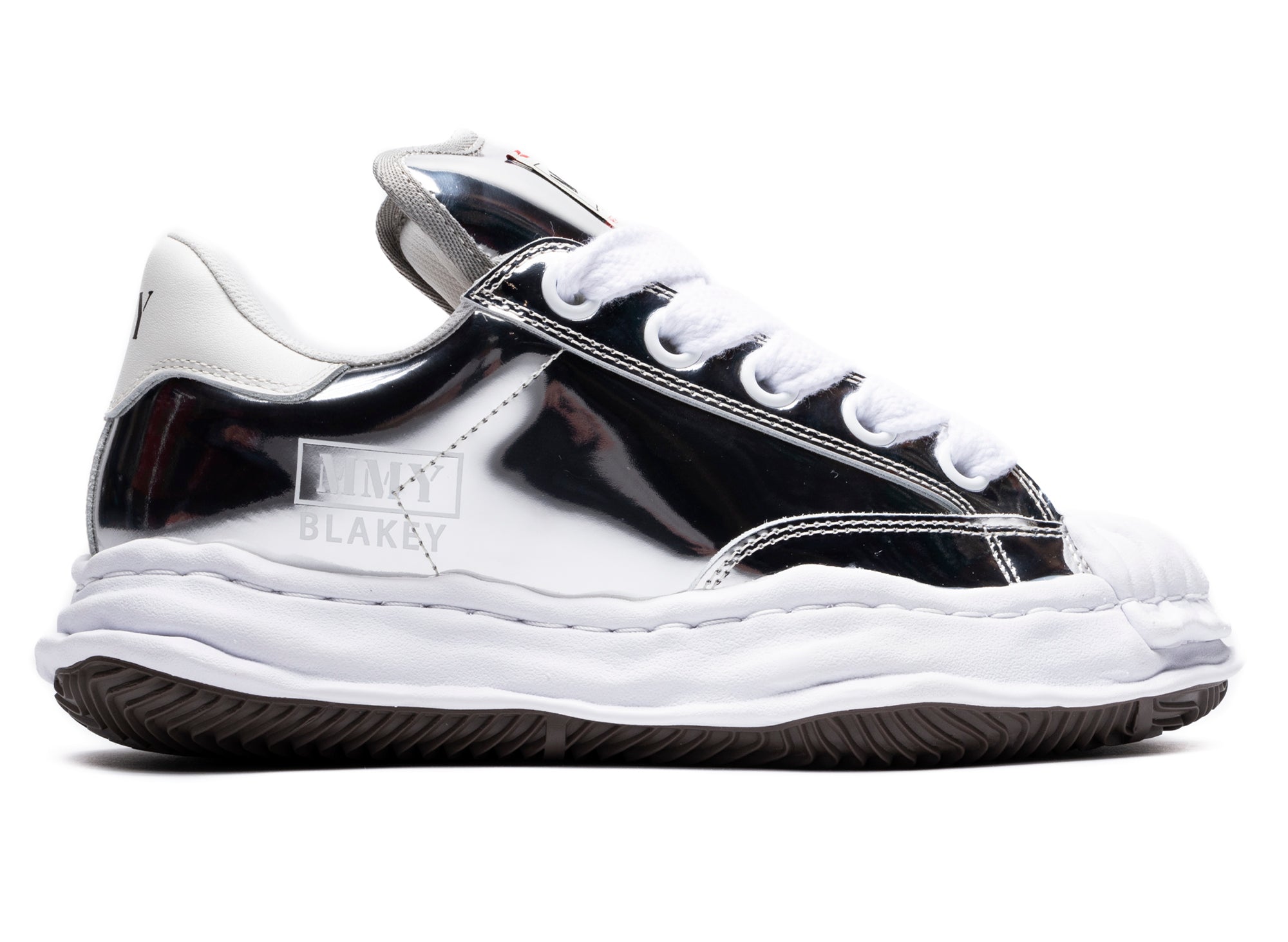 Maison Mihara Yasuhiro Blakey Low in Silver Metallic – Oneness
