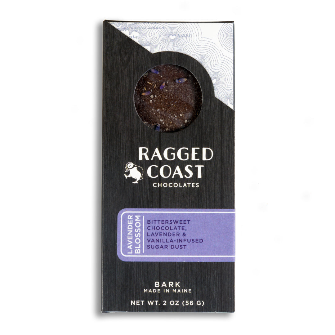 Dark Chocolate Lavender Bark | Gourmet Chocolate Bars | Black Dinah