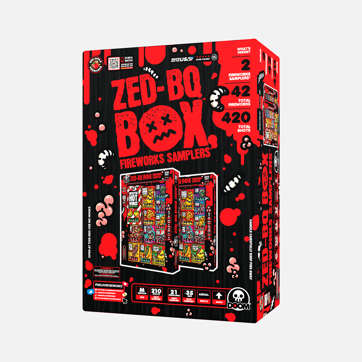 Buy Zed-BQ™ BOX Fireworks Sampler® Fireworks Online