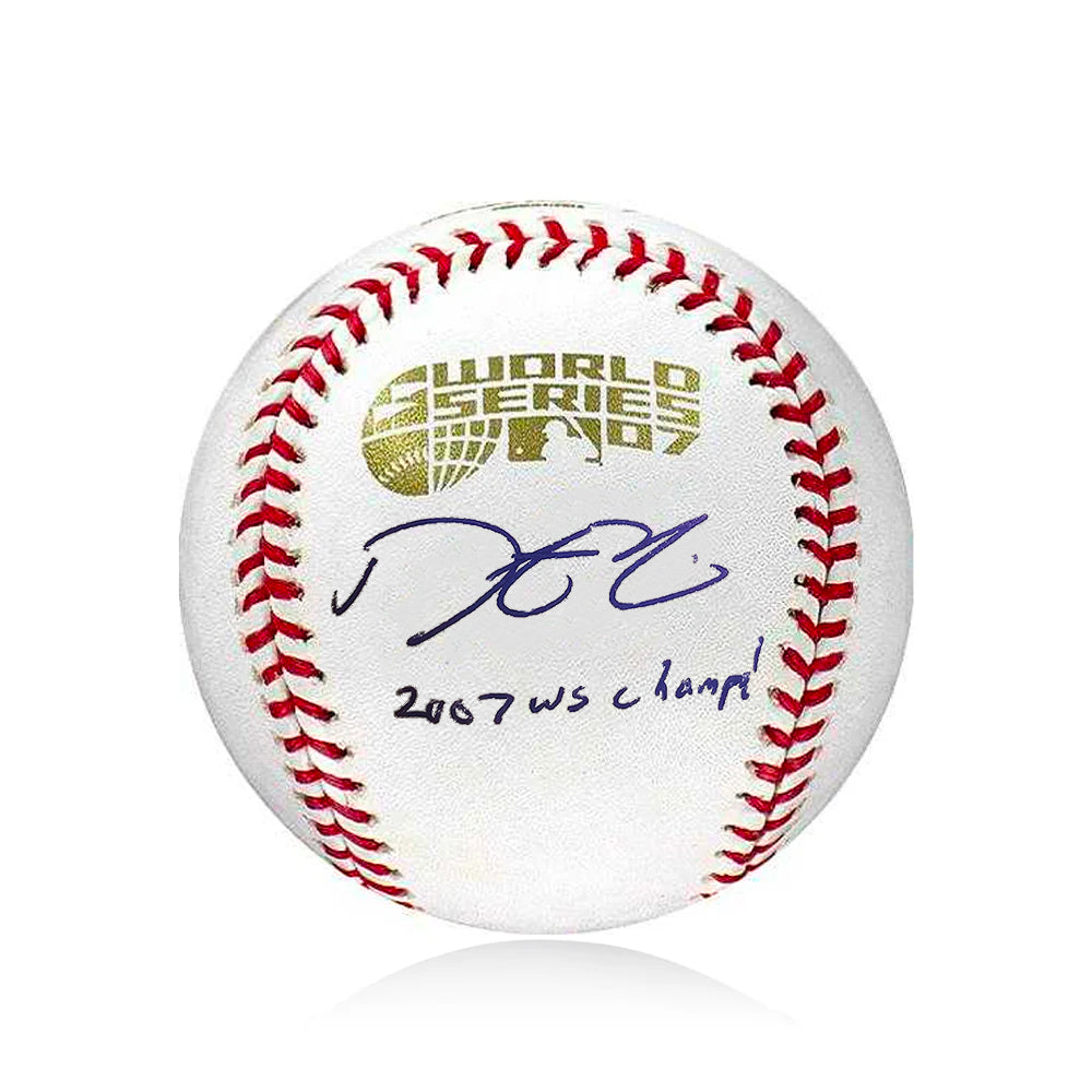 Dustin Pedroia Boston Red Sox Autographed 2007 World Series