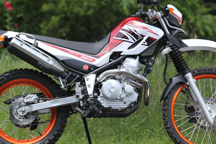 2017 ヤマハセロー250｜POWERBOXパイプ TITAN チタンブルー｜（JBK