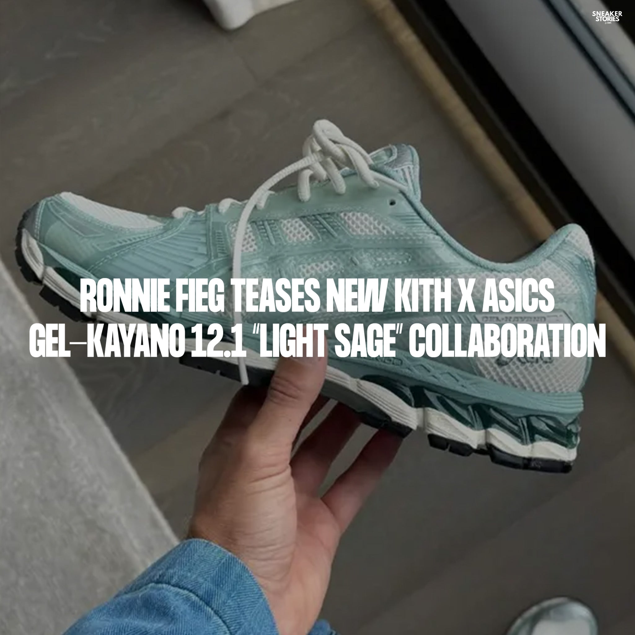 Ronnie Fieg Teases New Kith x ASICS GEL-KAYANO 12.1 “Light Sage