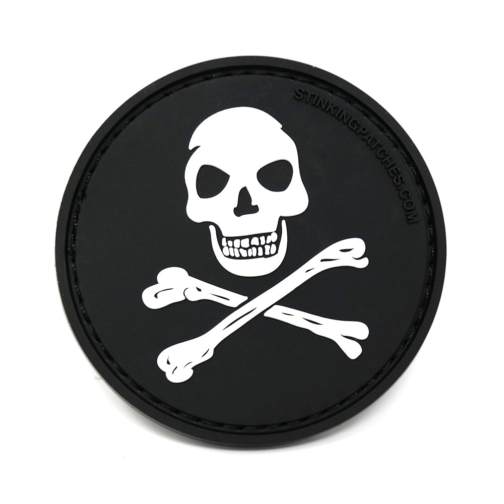 Skull and Crossbones PVC Halloween Tactical Patch | Funny Morale