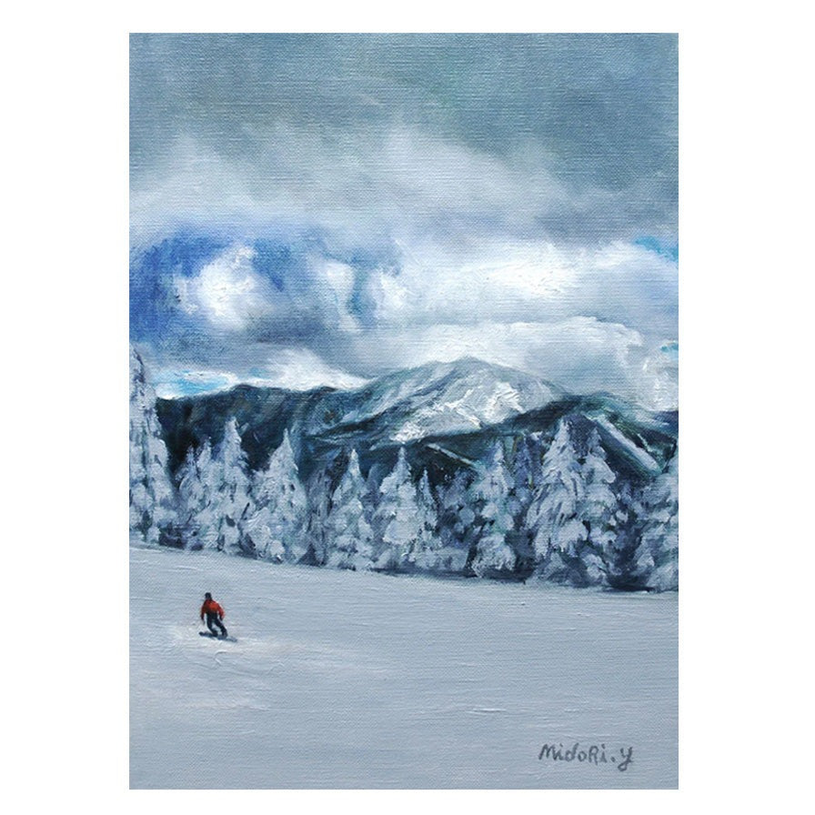 雪山(志賀高原スキー場)／山口ミドリ | アート絵画・販売通販サイト WASABI