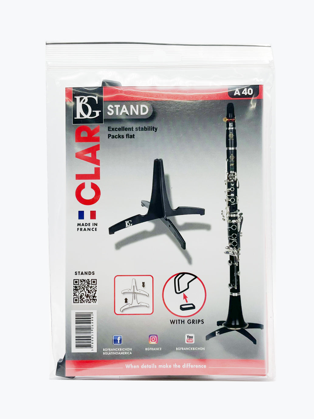 BG 管楽器スタンド（Cl.） – ウィンズスコア