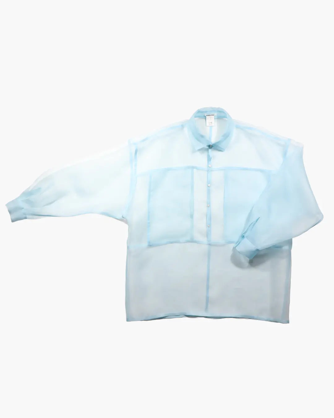 FUMIKA UCHIDA / ORGANZA OVER SHIRT / SAX - 601 | 京都ウィメンズ