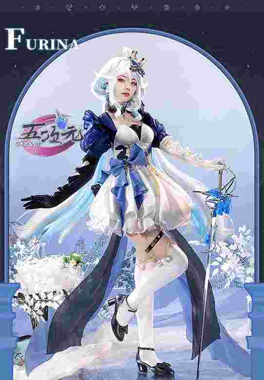 三分妄想 原神 コスプレ フリーナ 水神 靴