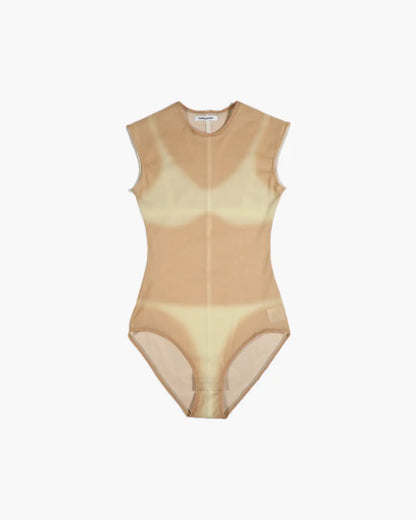 FUMIKA UCHIDA / TANNED PRINTED BODYSUIT - 601 | 京都ウィメンズ