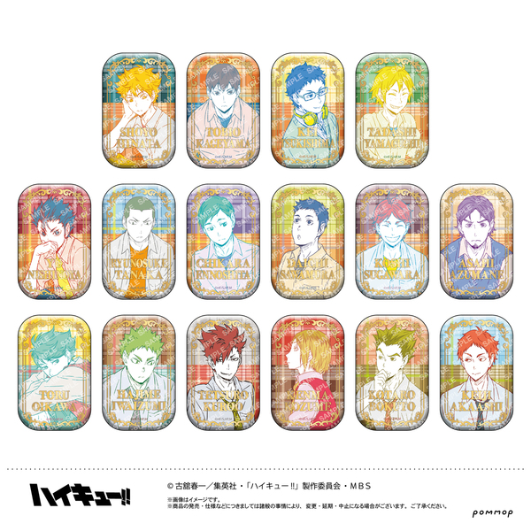 ハイキュー！！スクエア缶バッジ セブンネット限定 - あつまれ！たぬきの森