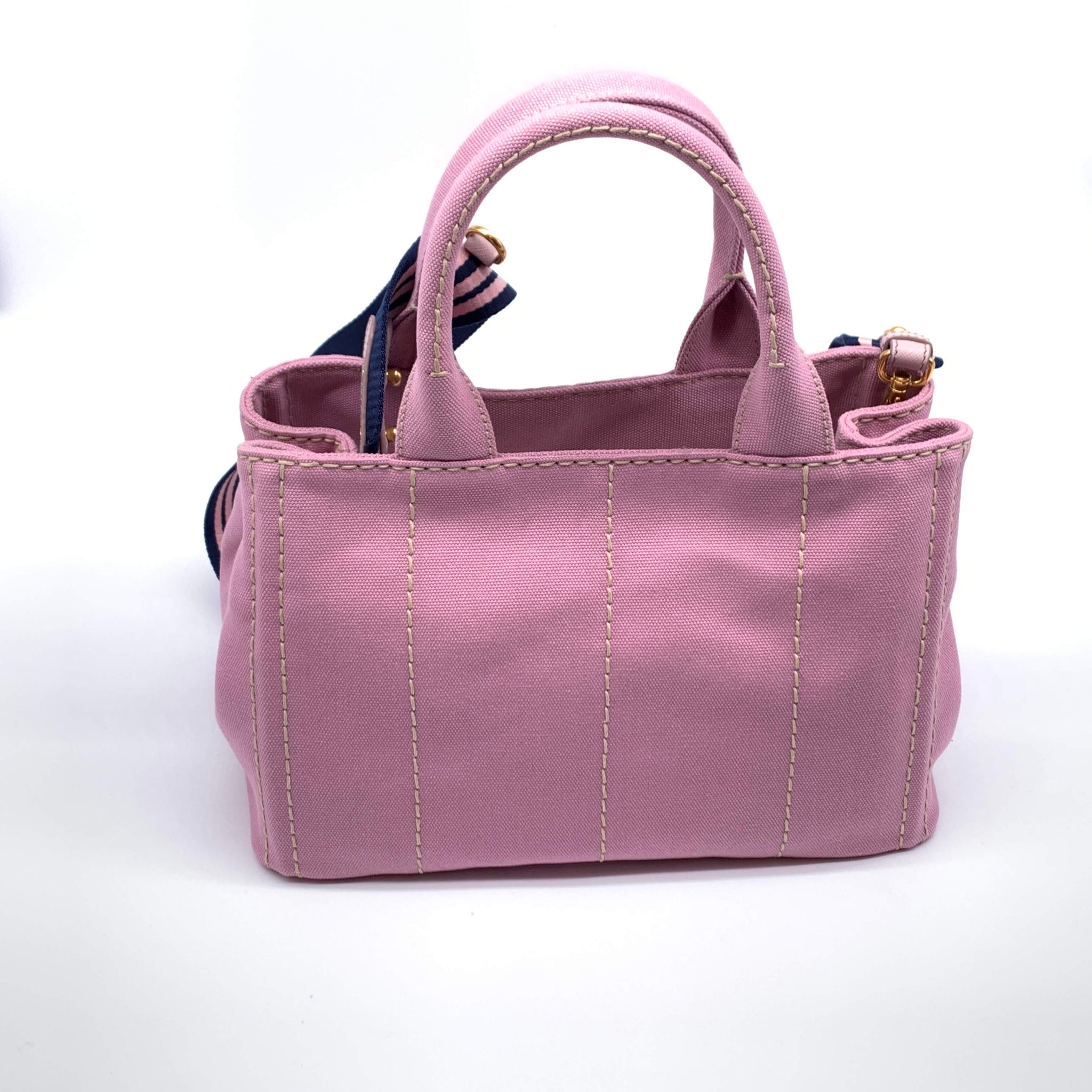 PRADA プラダ カナパ ファブリック キャンバス ハンドバッグ 2WAY