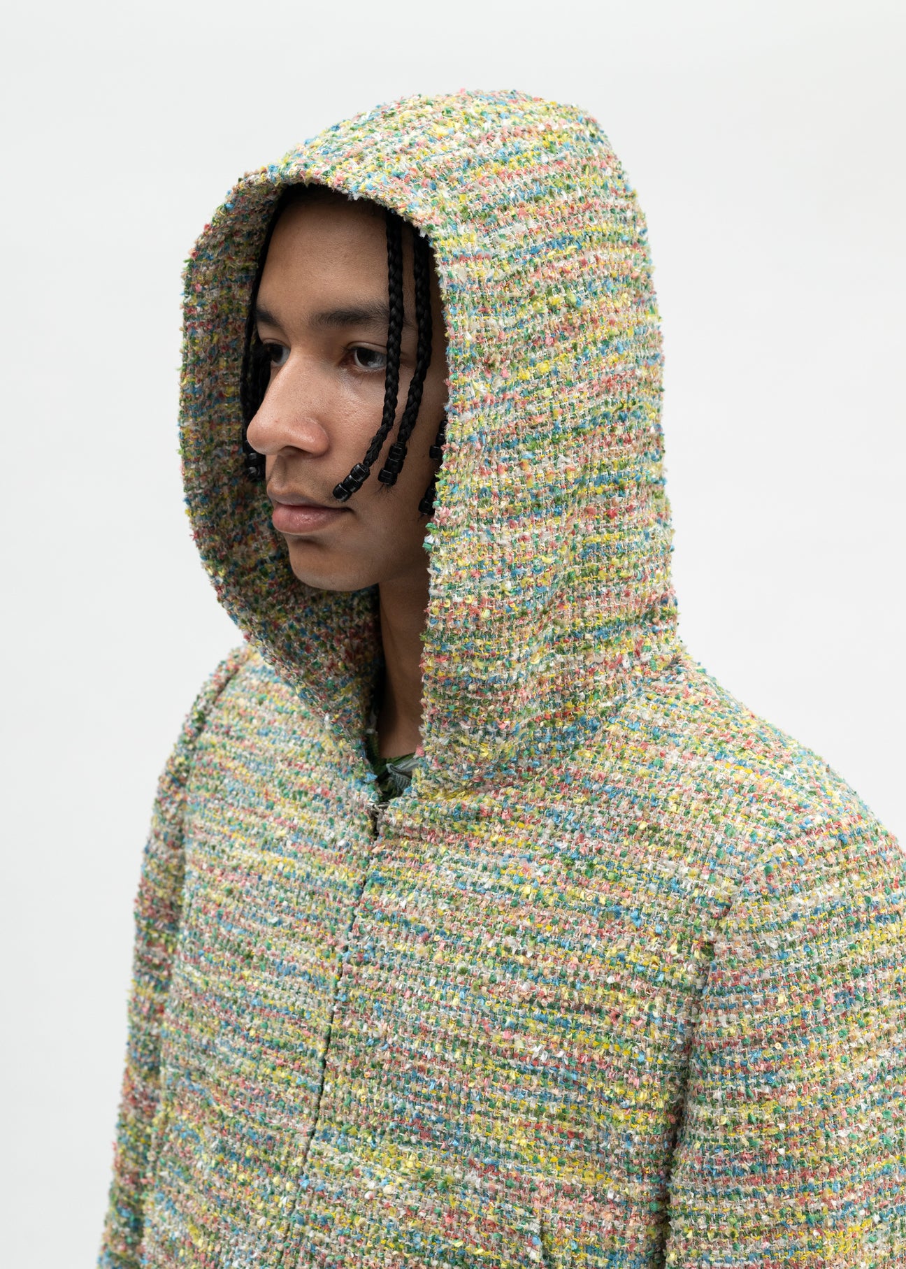 CANDY TWEED ZIP-UP HOODIE – 017 Shop