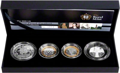 2009 Four Coin Piedfort Silver Proof Collection